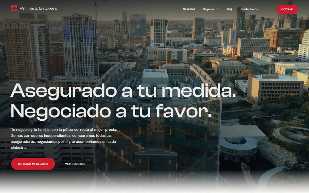 Página de Primera Brokers